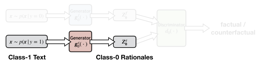 Class-wise adversarial rationalization